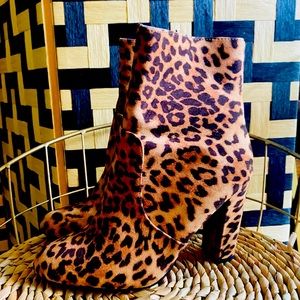 Leopard Print Booties